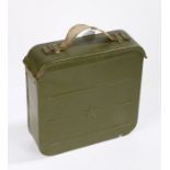 Russian Maxim Machine Gun Ammunition Box containing a quantity of link for the ammunition wrapped in