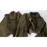 Post Second World War Belgian M1950 Battledress blouse, makers label to interior, dated 1956,