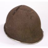 Second World War U.S. M1 fixed bail combat helmet, relic condition