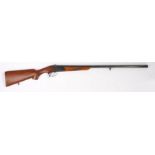 Baikal Model IJ-18 12 bore shotgun, single barrel, serial number XO4386, made in the U.S.S.R. Note a