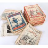 Twenty issues of the First World War 'War News Illustrated' together with a collection of 'Punch'