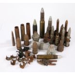 Collection of shell cases and projectiles, .50 (1942), 20mm, 30mm, etc, (qty)