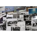 Collection of Second World War (old reprints) and later, military aviation photographs, and some