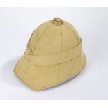 Reproduction Victorian British army foreign service helmet with khaki cloth cover