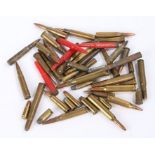 Collection drill/display cartridge cases and projectiles, various small calibres, inert, (qty)