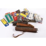 Mixed lot, shotgun forestocks, wire brushes, camouflage stock covers and headnets, etc, (qty)