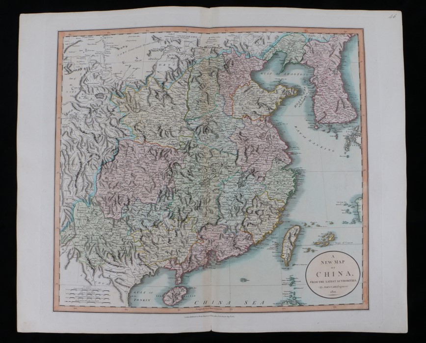 John Cary (1754-1835) A New Map of China from the Latest Authorities, published 1806, printed for J.