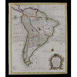 South America, R.W. Seale, 18th Century, with all the European Settlements & Whatever else is