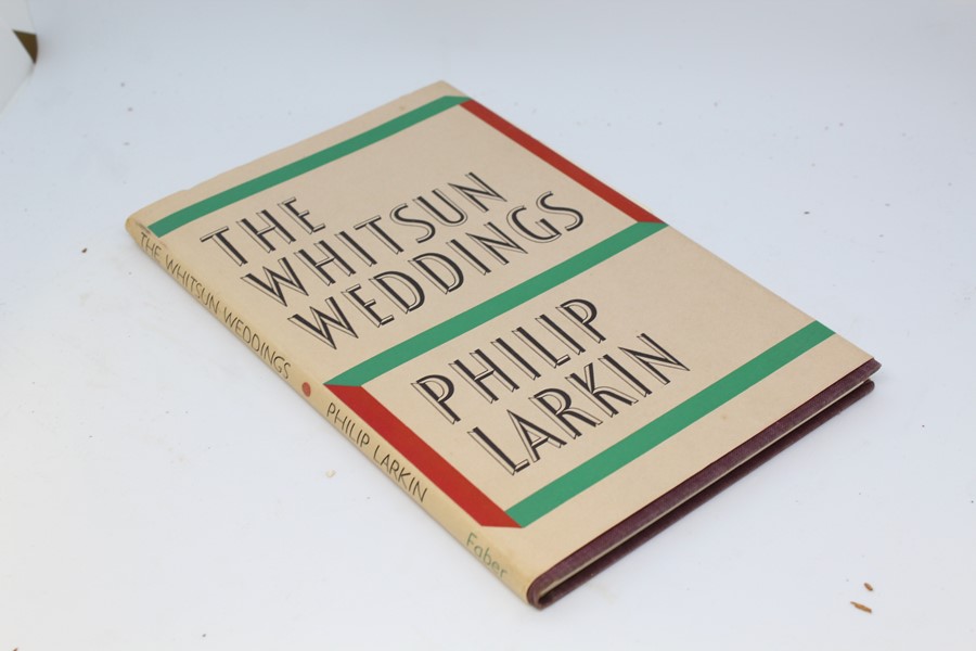 Philip Larkin, The Whitsun Weddings, 1st edition, Faber & Faber, 1964, maroon cloth with dust