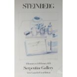 Saul Steinberg, Exhibition poster for Serpentine Gallery, designed by Marcus Ratliff, housed in a