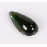 Single loose teardrop shaped tourmaline, 10.06ct