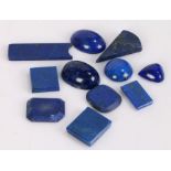 Loose lapis lazuli, 105ct (11)