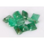 Loose emeralds, 10.6ct (10)