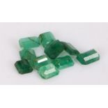 Loose emeralds, 10.24ct (10)