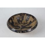 Christine Coulson, slipware bowl, signed and dated 1962 to base, 20cm diameter