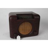 Bush bakelite cased radio - sold as collectors item, 30.5cm wide