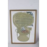 M. Christine Gau?, print, Jenny's Chair, numbered 3/20, housed in a gilt glazed frame, 58cm x 41cm