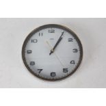 Metamec wall clock, with white surround and arabic numerals, battery powered, 22cm diameter