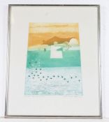 Michael Oelman, born 1941, 'Whited Sepulchre', limited edition coloured etching, 50/75, housed