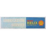 Shell Helix sign, Shell Helix Motor Oils, Lubrication Service, on board, 153cm diameter