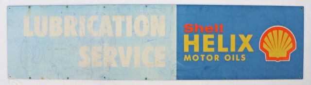 Shell Helix sign, Shell Helix Motor Oils, Lubrication Service, on board, 153cm diameter