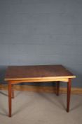 Two mid 20th Century extending dining tables, both approximately 118cm x 86cm,