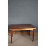 Two mid 20th Century extending dining tables, both approximately 118cm x 86cm,