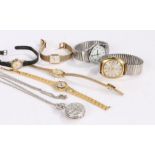 Wristwatches to include Montine, Timex, Clartex, Seiko, Sekonda, Philip Mercier fob watch (7)