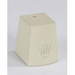 Rolex watch stand, with raised crown logo, 5cm high