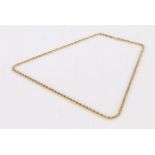 9 carat gold necklace, 51cm long, 4.3g