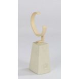 Rolex watch stand, with raised crown logo and C form watch holder, 14.5cm high