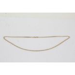 9 carat gold chain link necklace, 54cm long, 9.5g