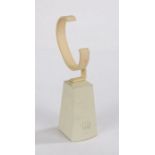 Rolex watch stand, with raised crown logo and C form watch holder, 16cm high