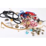 Collection of costume jewellery to include necklaces and a watch - VENDOR TO COLLECT 13.08.21-IN