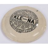 Kle-Na basin for puddings, the lid with transfer instructions, No 15050, 17cm wide