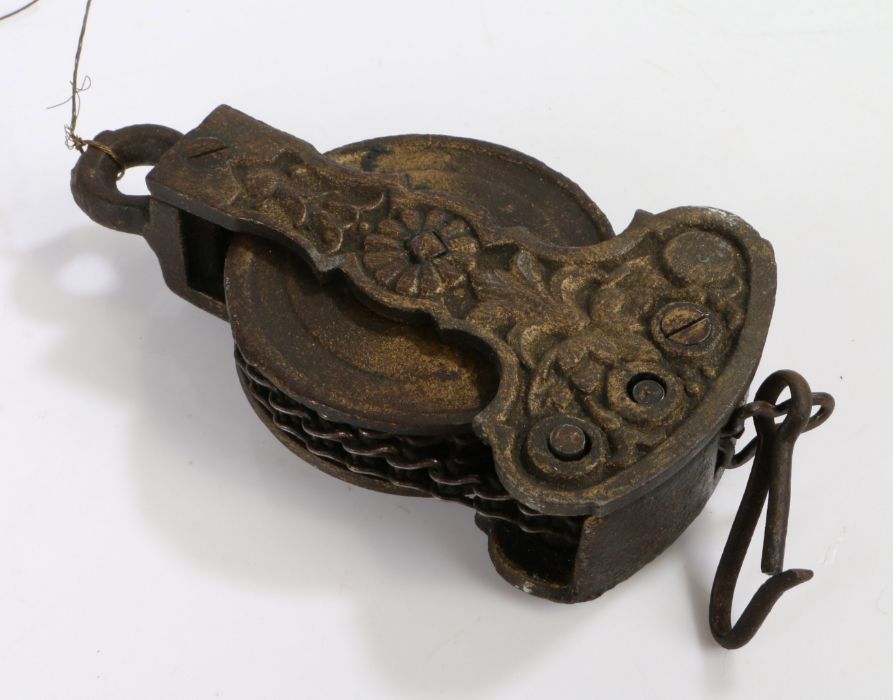 19th Century Chandelier pulley