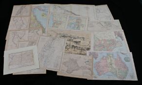 Collection of maps, to include The Crimea, Tennessee Western Part, Nubia with Abyssinia, Syria (2