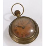 German novelty wall clock in the form of a pocket watch, 14cm wide, 22cm high