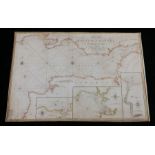 William Heather, coloured map engraving, "A New Chart of Bristol Channel Reduced from the Best