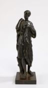 19th Century Grand Tour bronze figure depicting Diana of Gabii, 27cm high