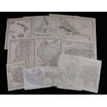 Maps top include Gall & Inglis' map of West Indies, Colton's Hawaiian group or Sandwich Islands,