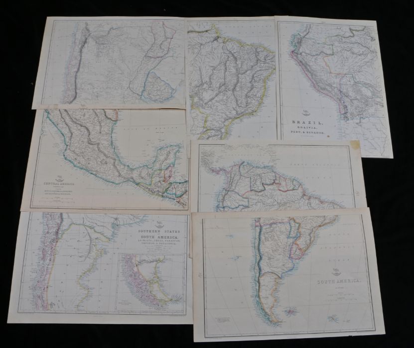 Collection of The Dispatch Atlas world maps, to include Central America, South America (2 sheets),