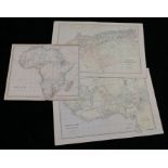 Edward Weller, coloured map engravings, Western Africa, Marocco (sic) Algeria & Tunis, Africa (3)