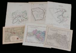 Loose maps, Aberavon, Neath, Kenfig, Glamorganshire (2), Twickenham (6)