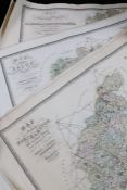 C & J Greenwood, county maps to include Northampton, Leicester, Stafford, Northumberland, Worcester,