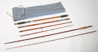 Modern Arms Company Ltd. fishing rod, with two handle sections, un-named two piece fly rod (2)