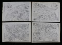 E Weller, the Environs of Paris, four sheet map (4)