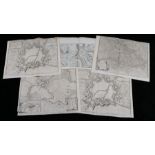 Military maps, to include two "Aeth a strong frontier town in Brabant taken by the Duke of