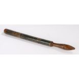 George III painted truncheon, dated 1816, 53cm long