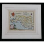 T. Kitchin, original coloured map engraving, "an accurate map of the county of Glamorgan drawn